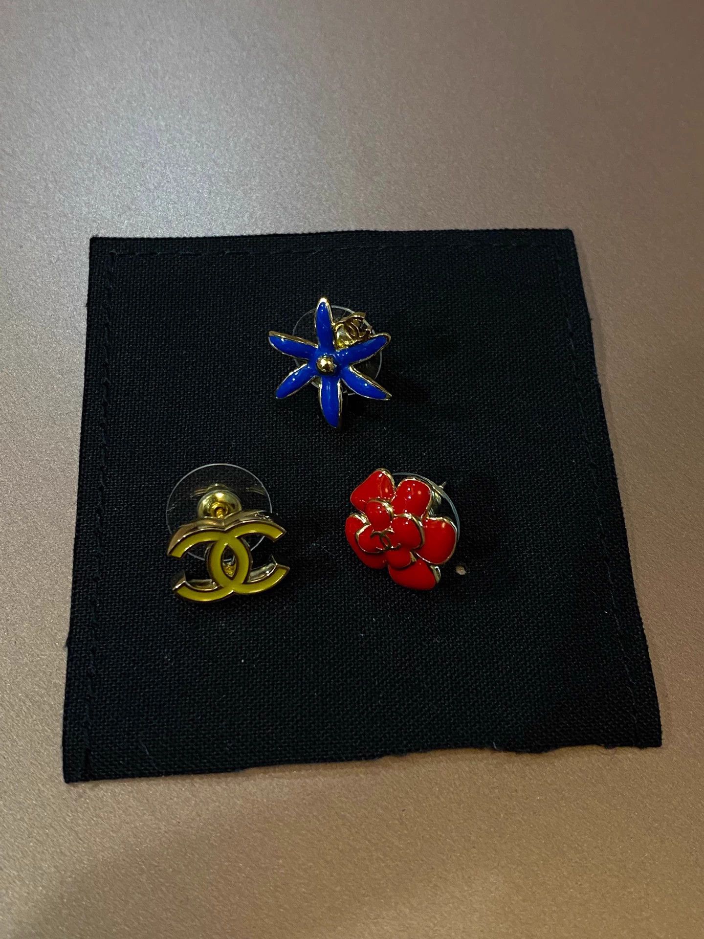 Chanel Chanel 26P Earrings 3 Classic Elements 3 Tone Size ONE SIZE - 2 Thumbnail