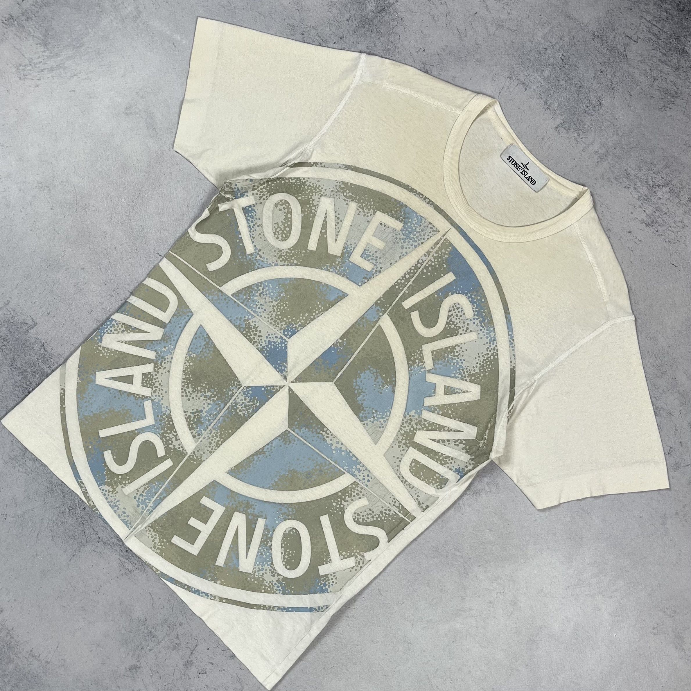 Stone Island Stone Island Desert Camo Big Logo T Shirt Size US S / EU 44-46 / 1 - 1 Thumbnail