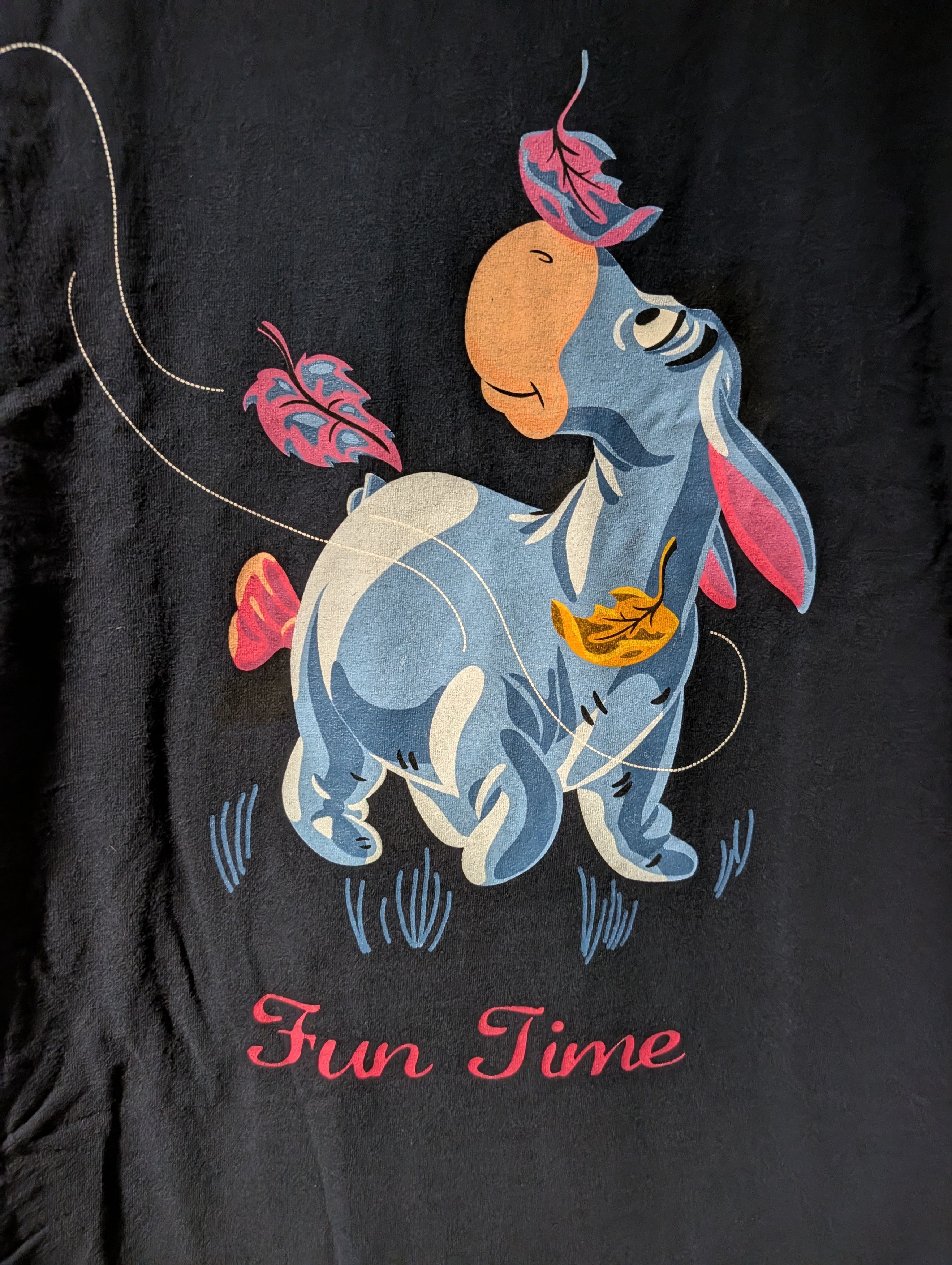 Disney Vintage Eeyore Fun Time Winnie the Pooh Disney T-Shirt Boxy Size XL / US 12-14 / IT 48-50 - 2 Thumbnail