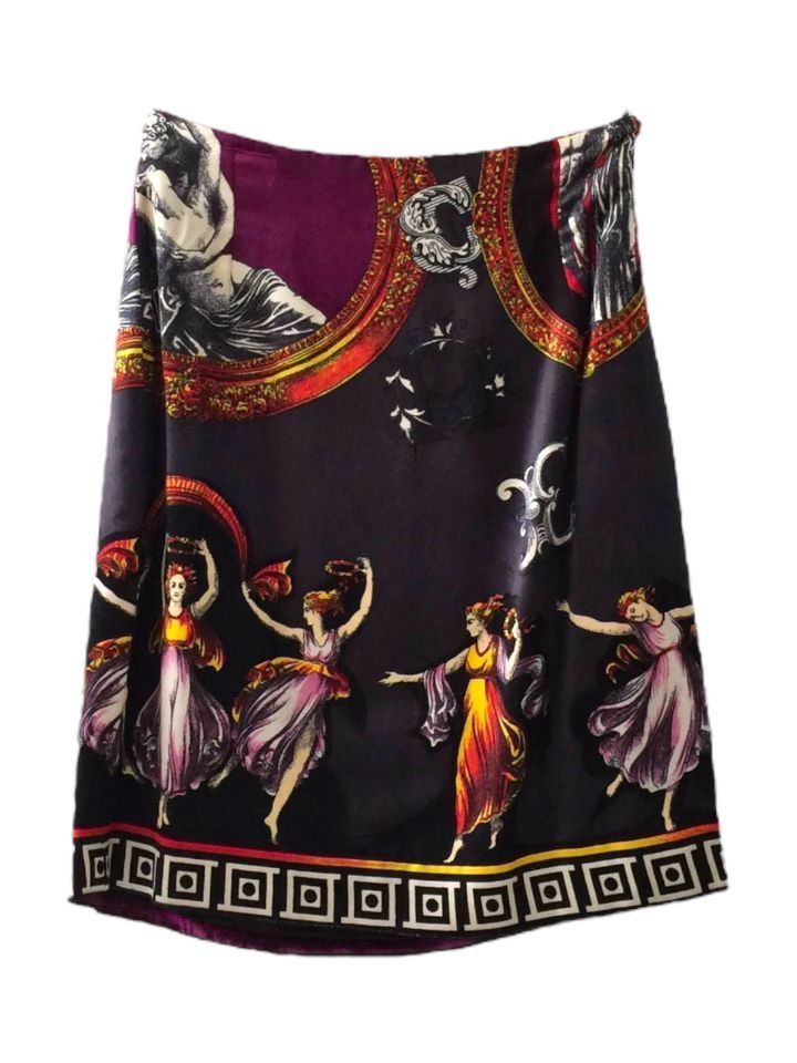 Versace Gianni Versace Canova Print Velvet Skirt Suit Size XS / US 0-2 / IT 36-38 - 12 Thumbnail