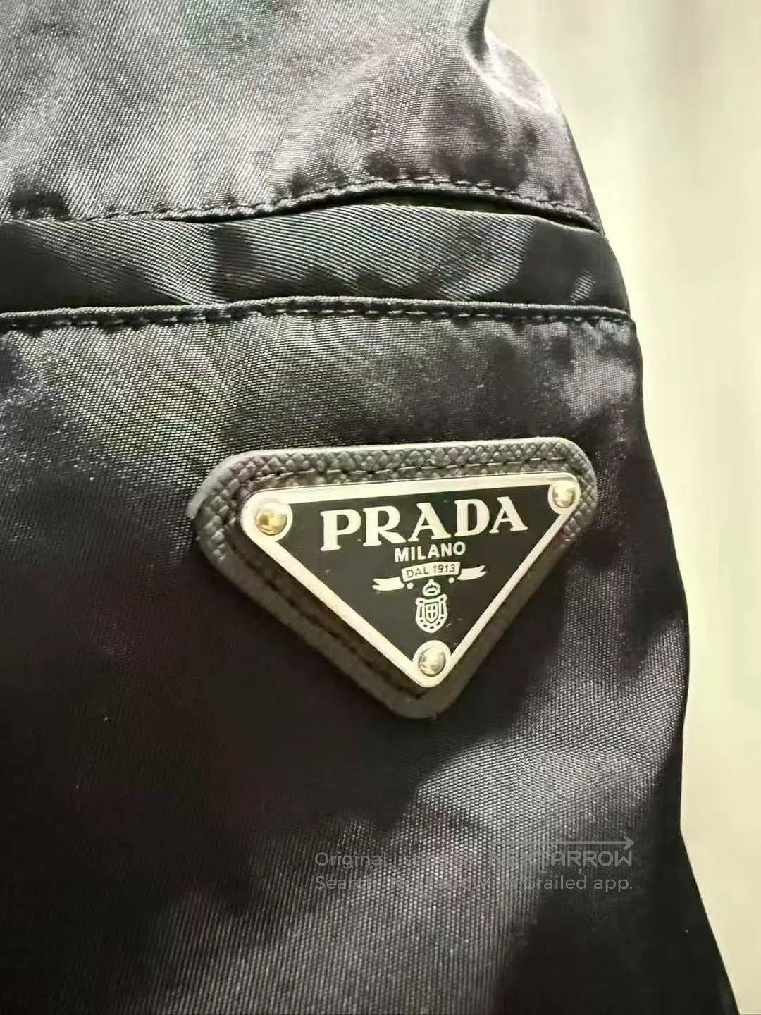 Prada Prada Black Nylon Triangular Logo Pants| Size US 34 / EU 50 - 3 Thumbnail