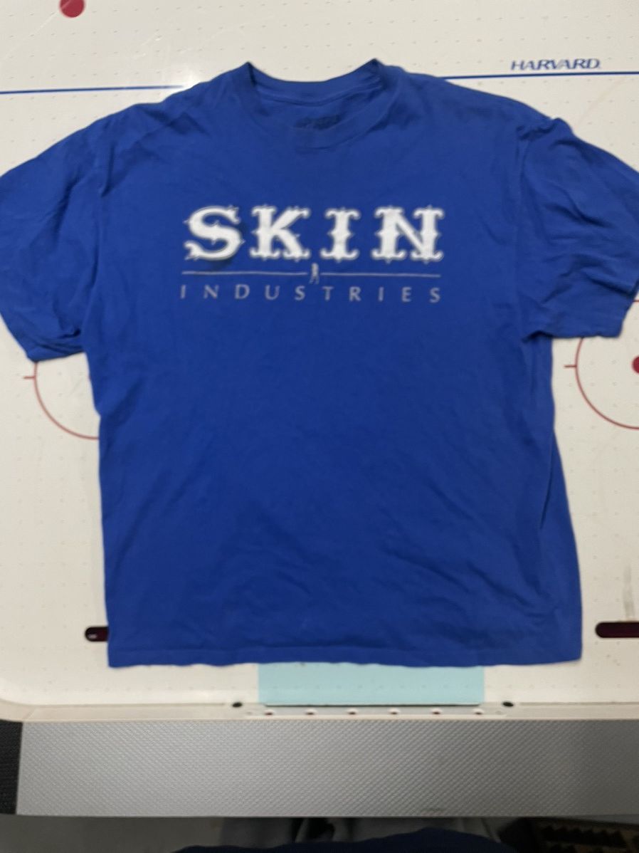 Vintage Skin Indsutries XL Blue Graphic Tee Size US XL / EU 56 / 4 - 1 Thumbnail