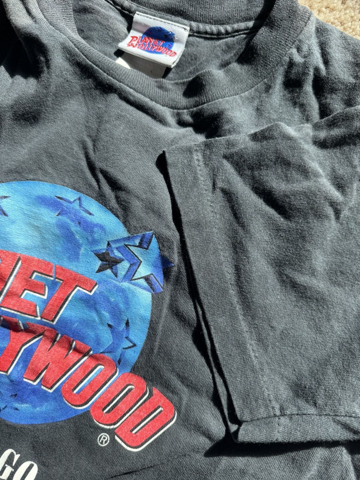 Planet Hollywood × Vintage Vintage Planet Hollywood Chicago Tee Black Medium Size US M / EU 48-50 / 2 - 5 Thumbnail