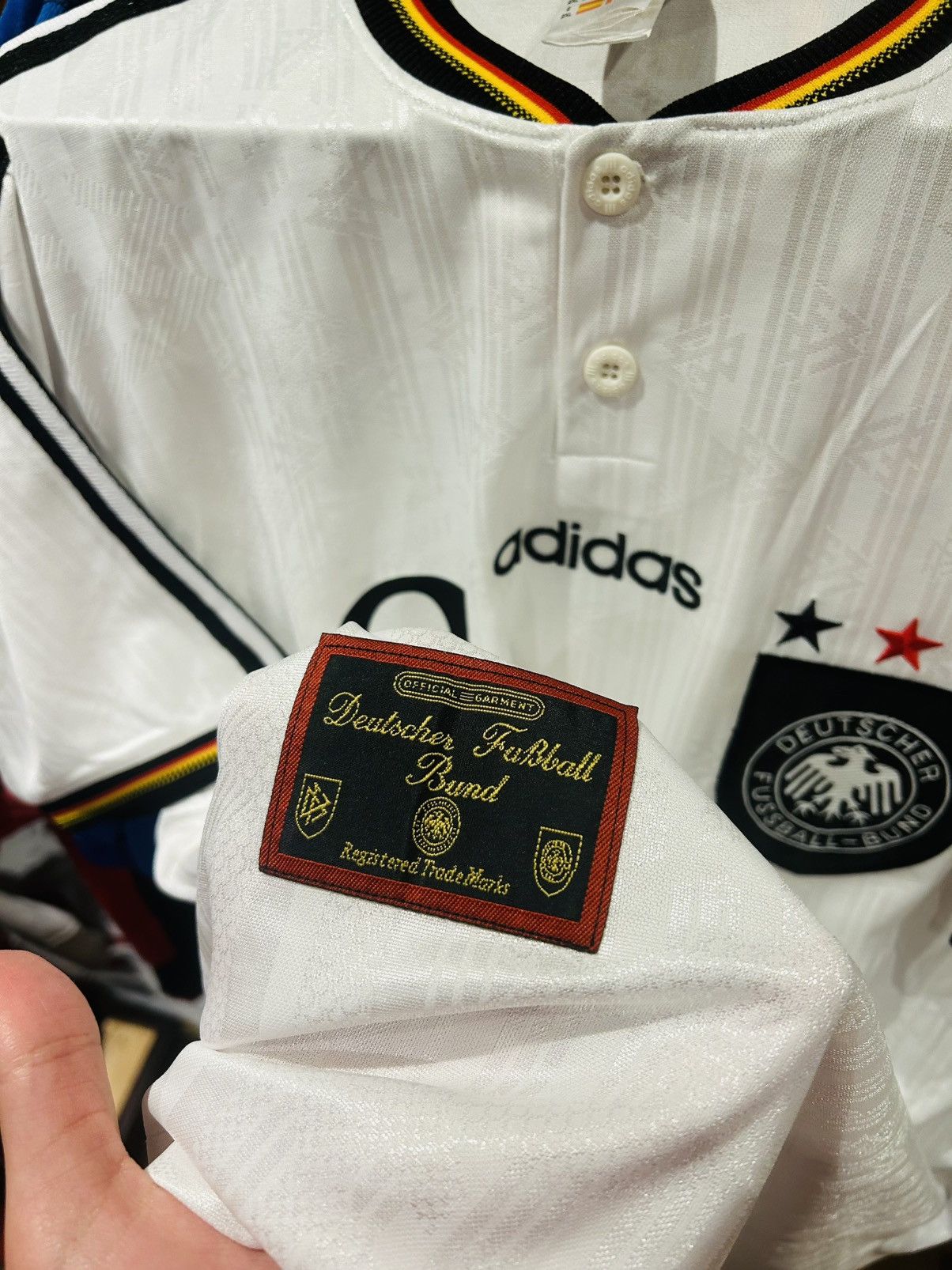 Adidas × Vintage Germany 1996 home jersey Size US XL / EU 56 / 4 - 9 Thumbnail