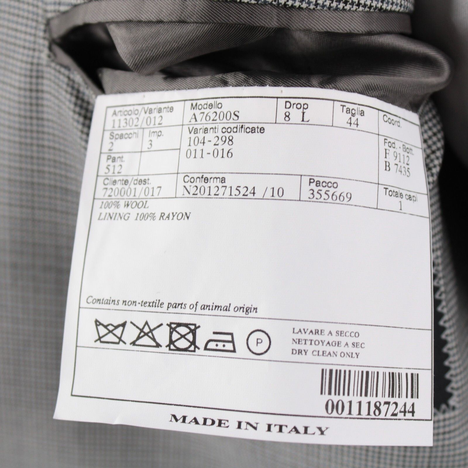 Belvest Belvest Suit Size US 44 Long in Gray Size 44R - 9 Thumbnail