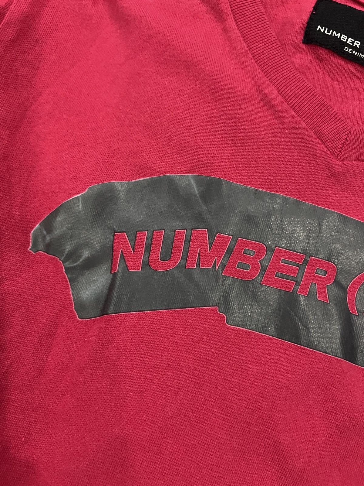 Number (N)ine Number (N)ine V-Neck Logo Patch T-Shirt Size US M / EU 48-50 / 2 - 4 Thumbnail