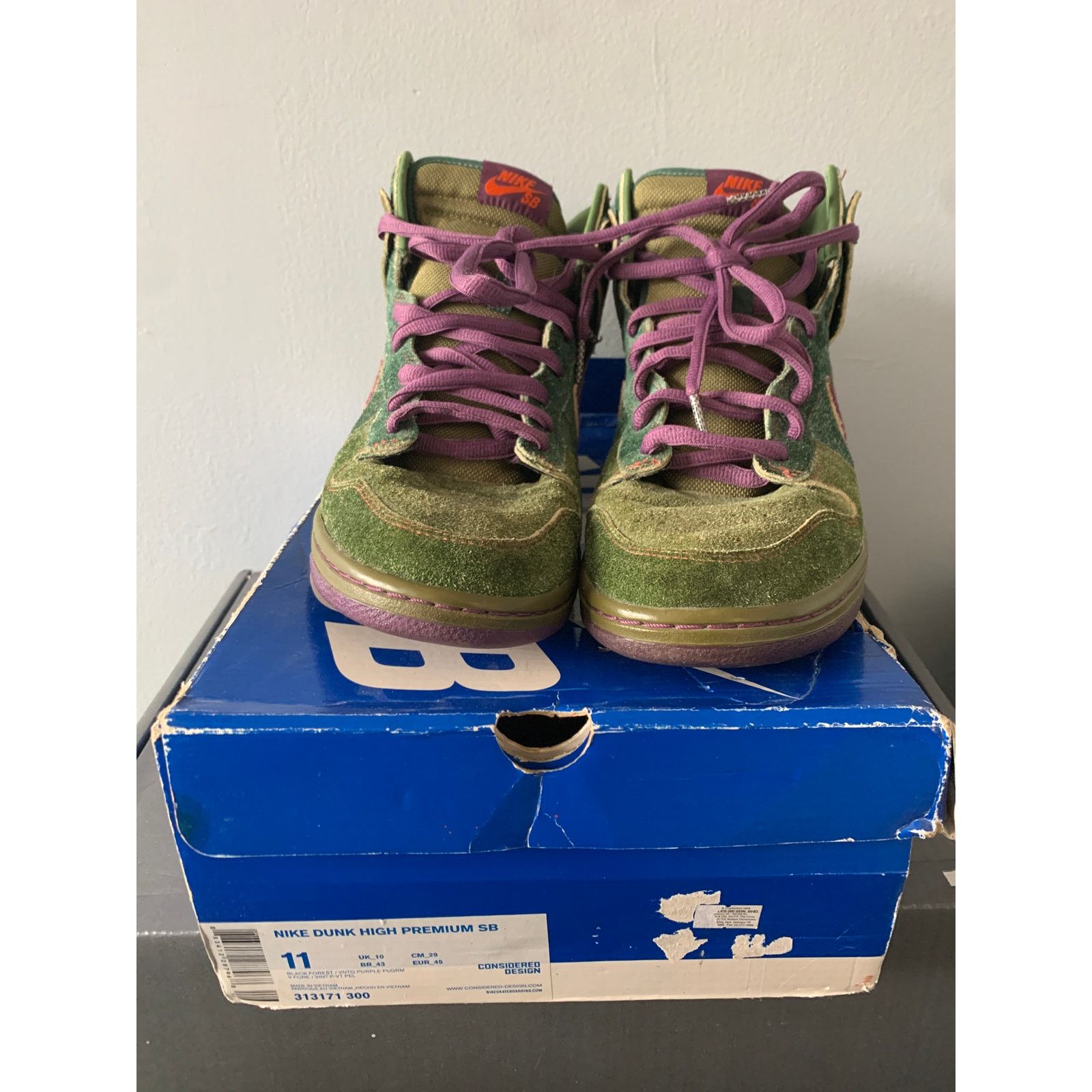 Nike Nike SB Dunk High Skunk 420 Size 11 Used SHIPS NOW Size US 11 / EU 44 - 3 Thumbnail