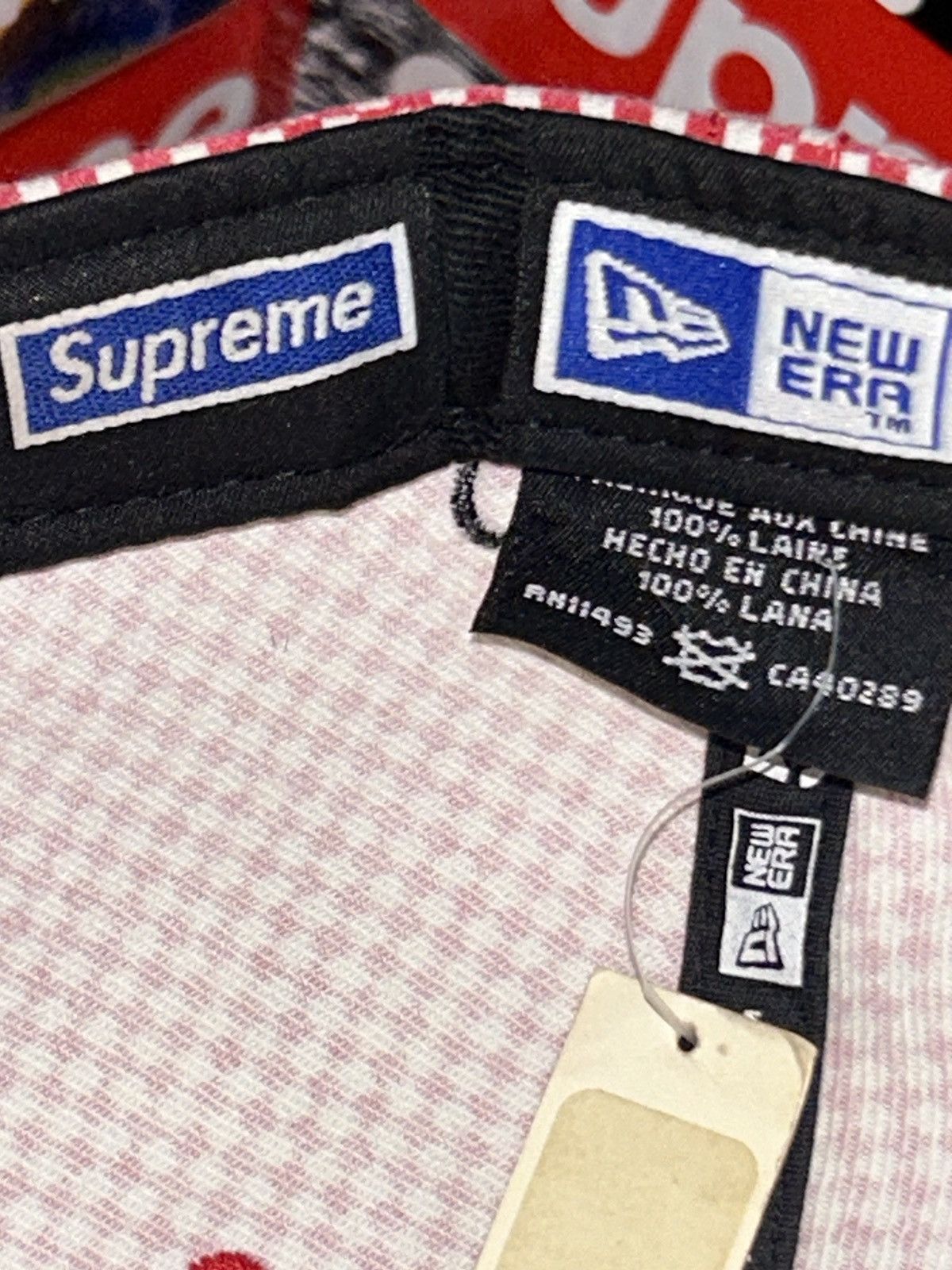 Supreme Supreme 2004 LA Checkered New Era Cap 7 5/8 Vintage RARE HAT Size ONE SIZE - 7 Thumbnail