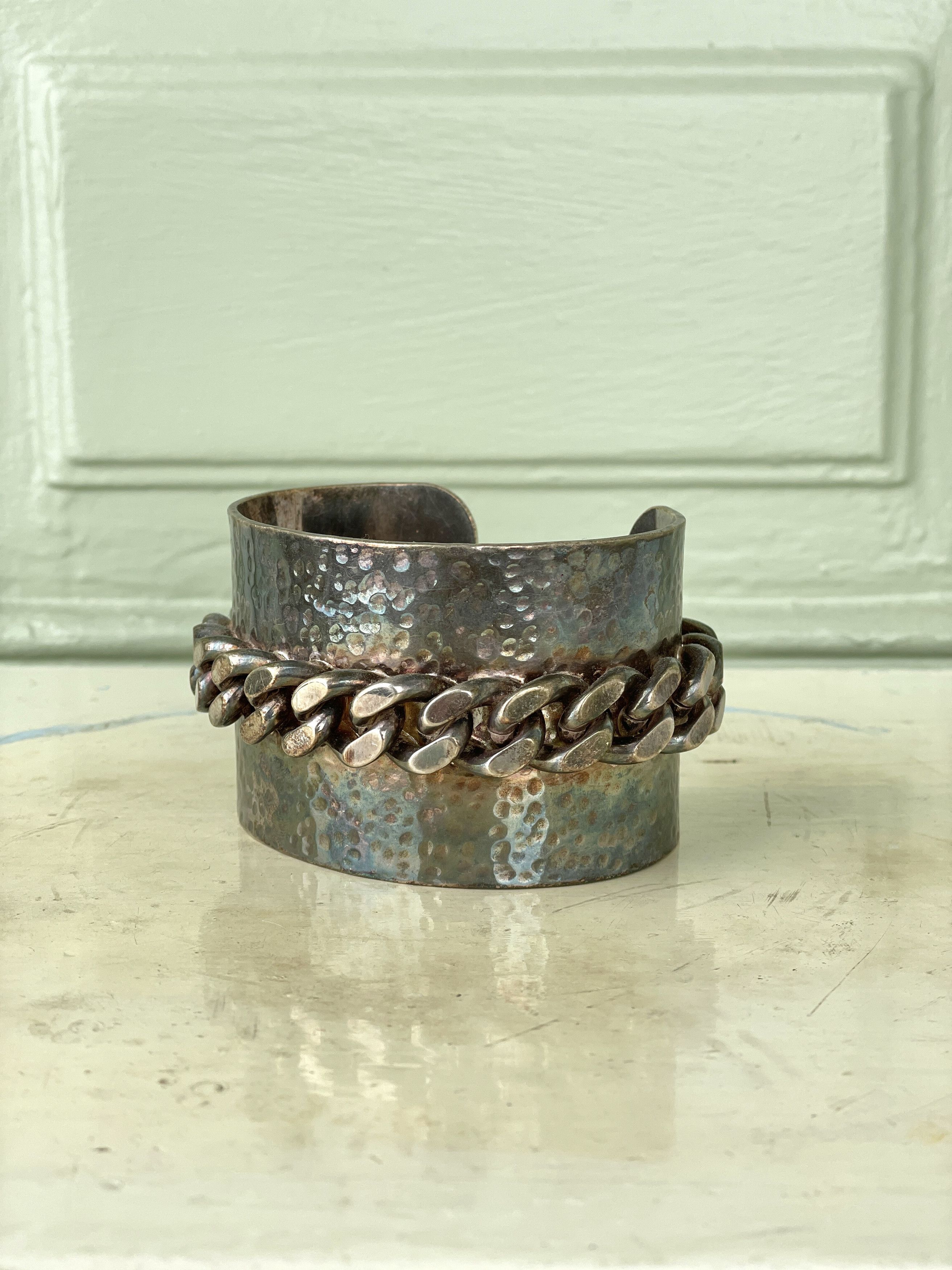 90s Jean Paul Gaultier leather bangle