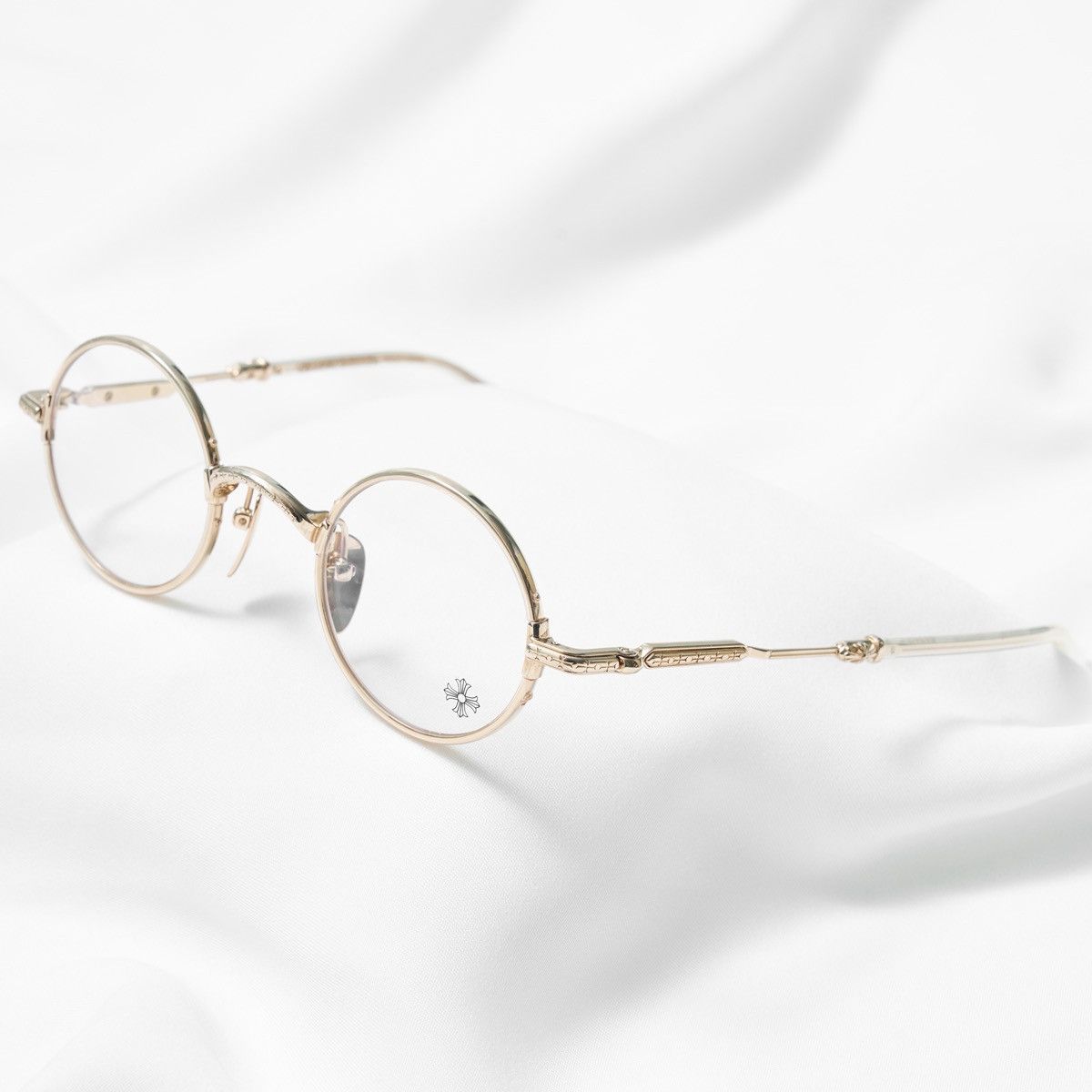 Chrome Hearts CHROME HEARTS EDITH F CRYSSTAL/ GOLD PLATED GLASSES Size ONE SIZE - 2 Thumbnail