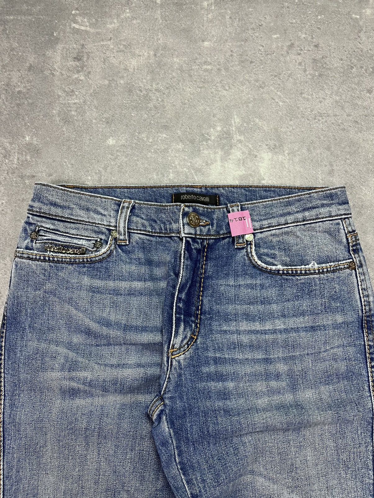 Roberto Cavalli Roberto Cavalli Rattlesnake Y2K Denim Jeans 38 M Size 28" / US 6 / IT 42 - 5 Thumbnail
