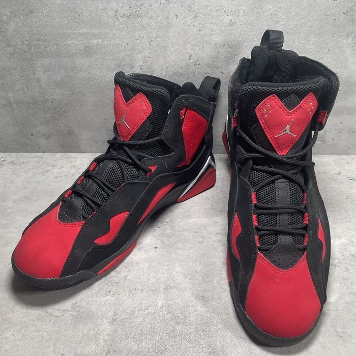 jordan true flight black and red