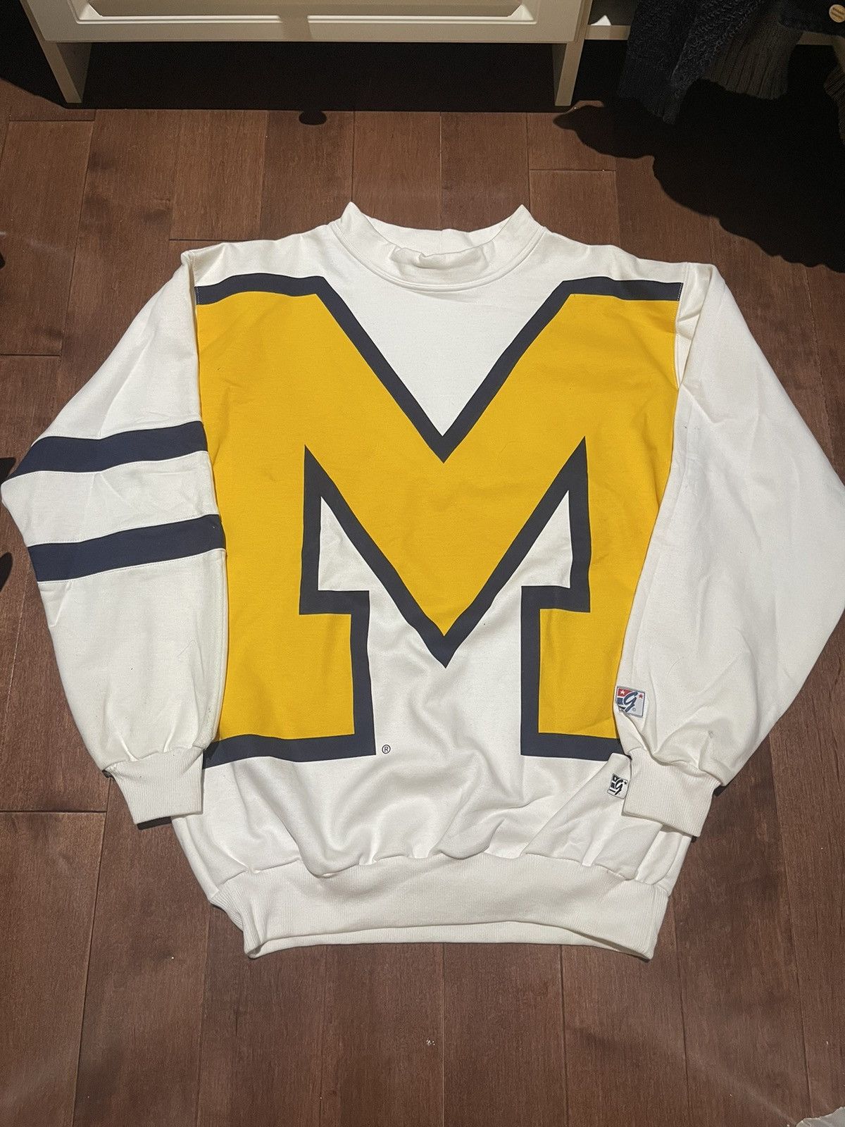 The Game Vintage University of Michigan Wolverines Mock Neck Size US L / EU 52-54 / 3 - 1 Thumbnail