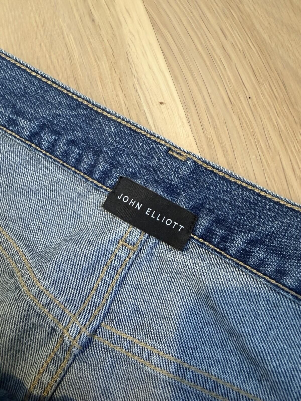 John Elliott John Elliot Distressed Jeans Blue Size 33 Size US 33 - 2 Thumbnail