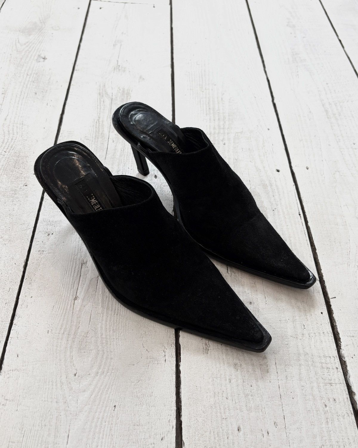 Ann Demeulemeester Ann Demeulemeester SS2002 Suede Leather Mules Size US 6 / IT 36 - 3 Thumbnail