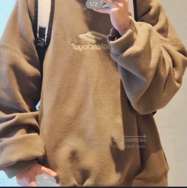 Balenciaga Balenciaga 3B Logo Fleece Hooded Sweatshirt Size US XS / EU 42 / 0 - 5 Thumbnail