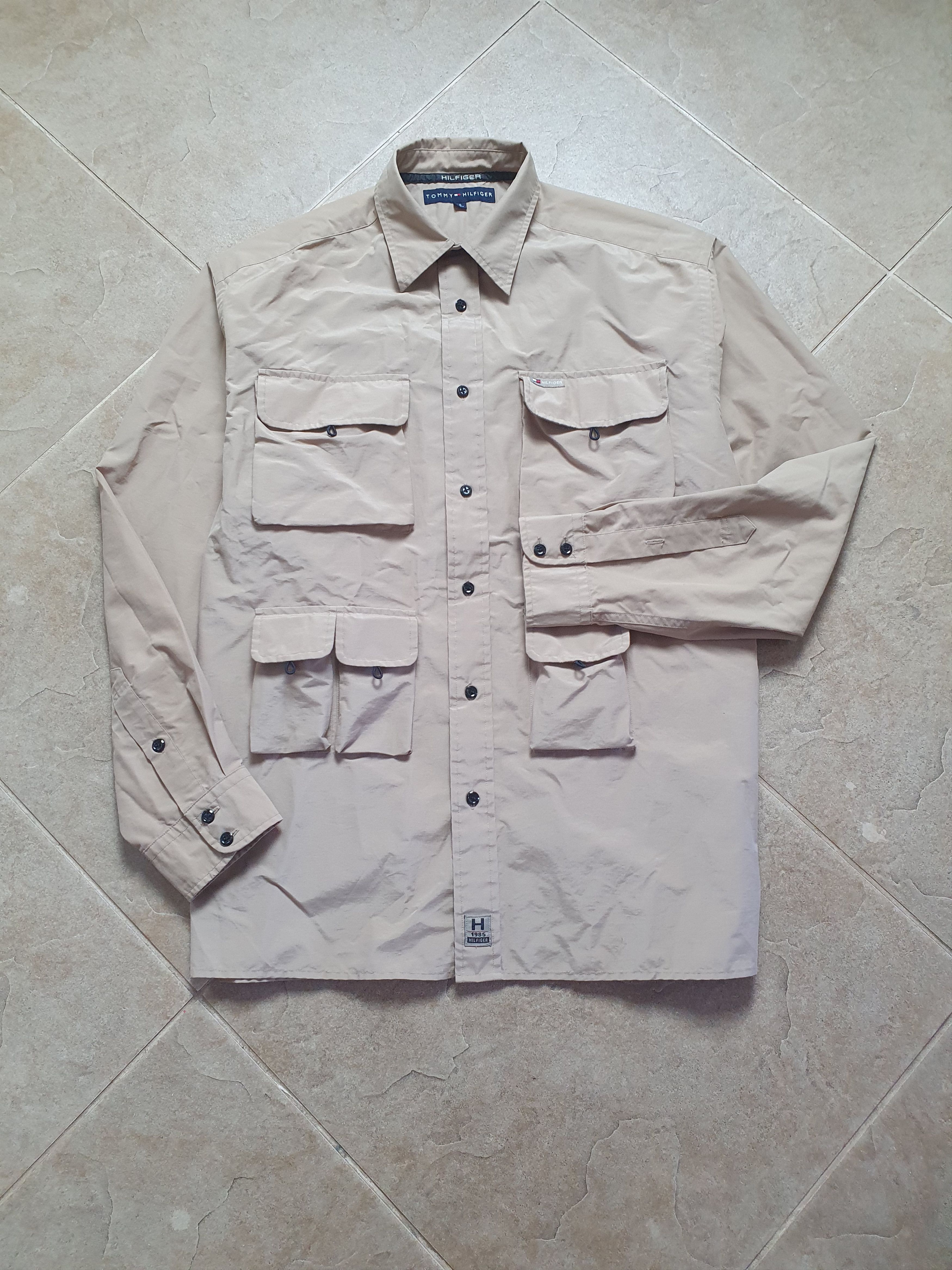 Tommy Hilfiger Tommy Hilfiger Shirt Fishing Khaki Military Surplus Safari Size US S / EU 44-46 / 1 - 1 Thumbnail