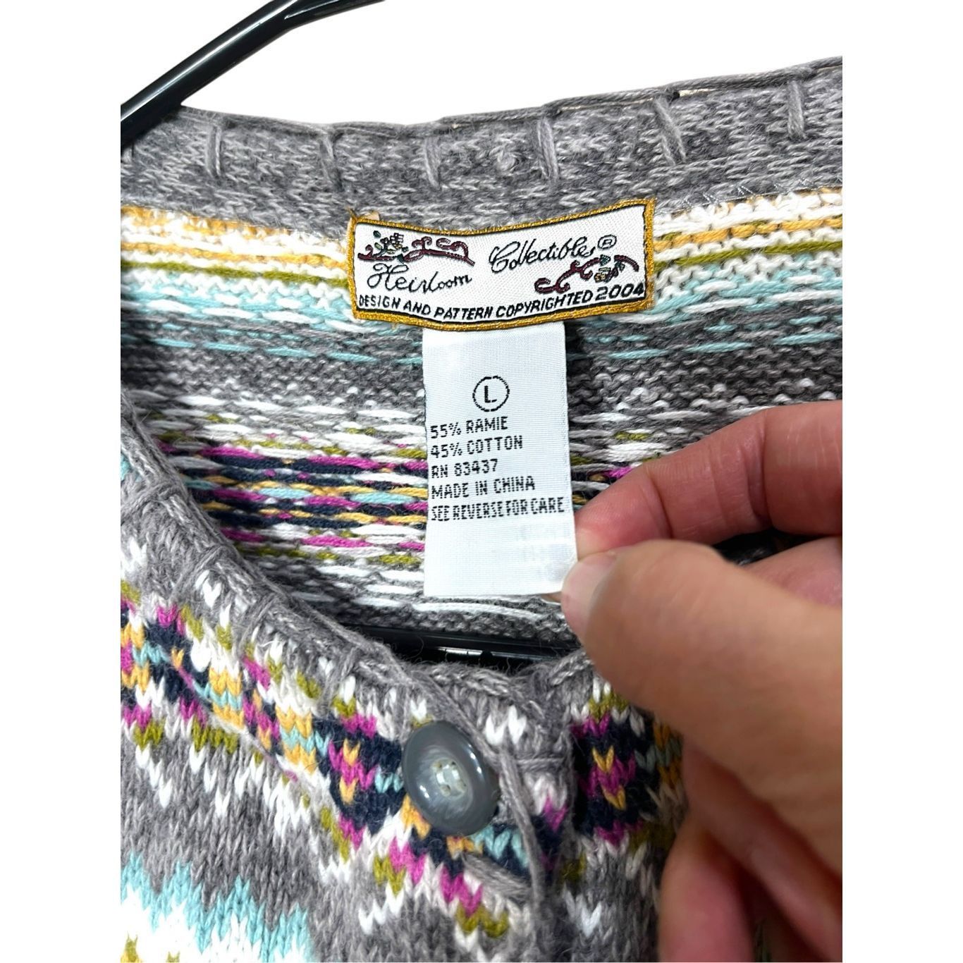 Other Vintage Heirloom Collectibles Fair Isles Button Front Cardigan Sweater Size L Size L / US 10 / IT 46 - 5 Thumbnail