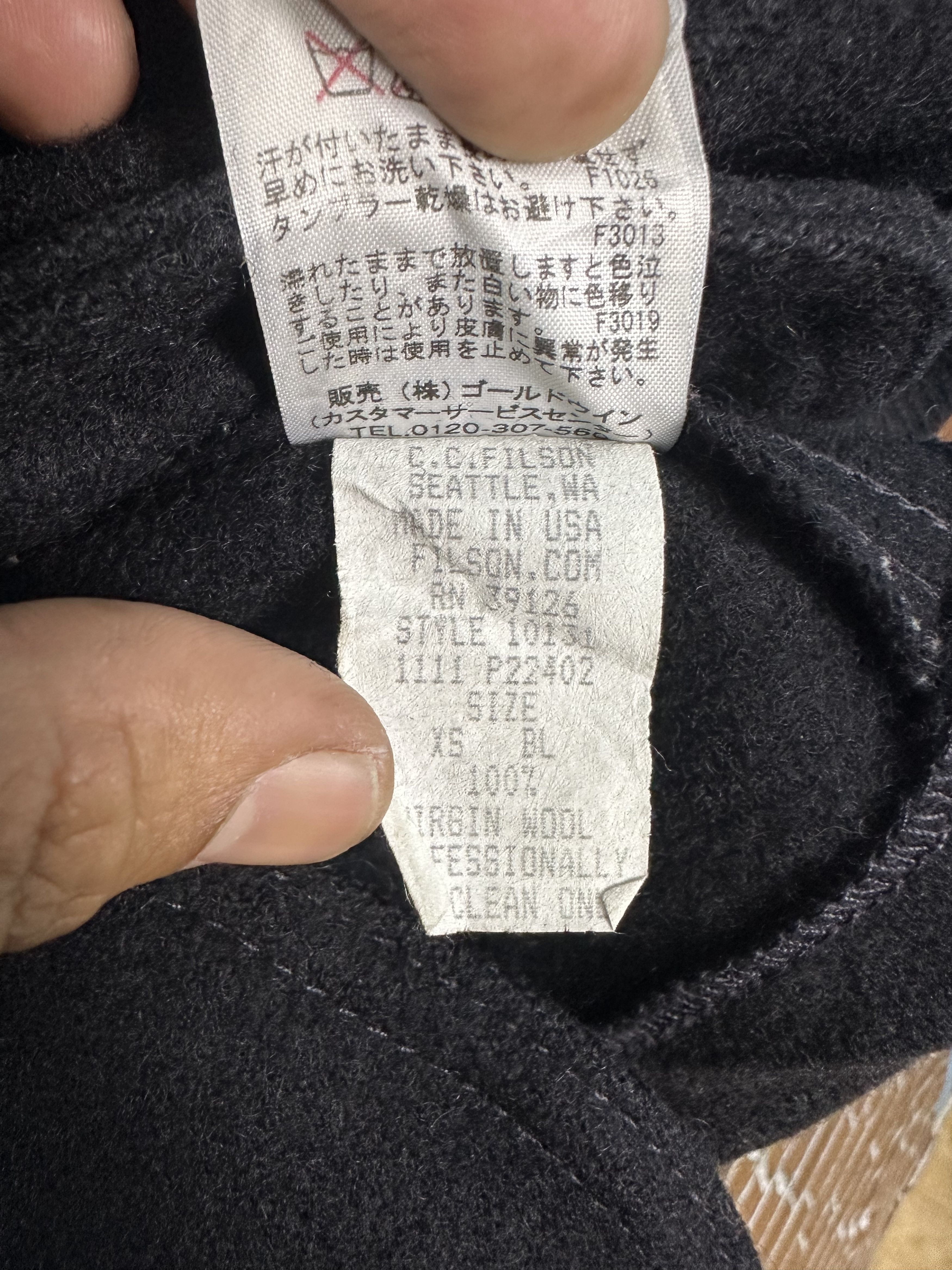 Filson Filson Rail Road Man Black Wool Coat Jacket Z490 Size US XS / EU 42 / 0 - 13 Thumbnail