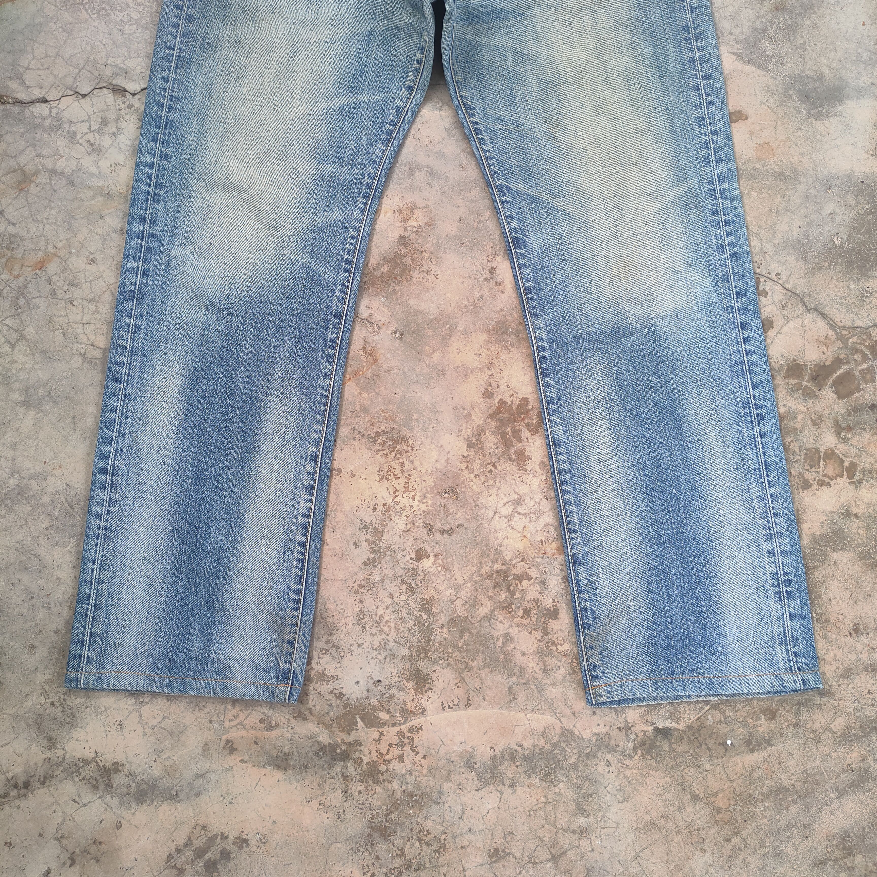 Japanese Brand # VINTAGE JAPANESE REGULAR SLIM FADED DENIM JEAN PANTS Size US 37 - 4 Thumbnail