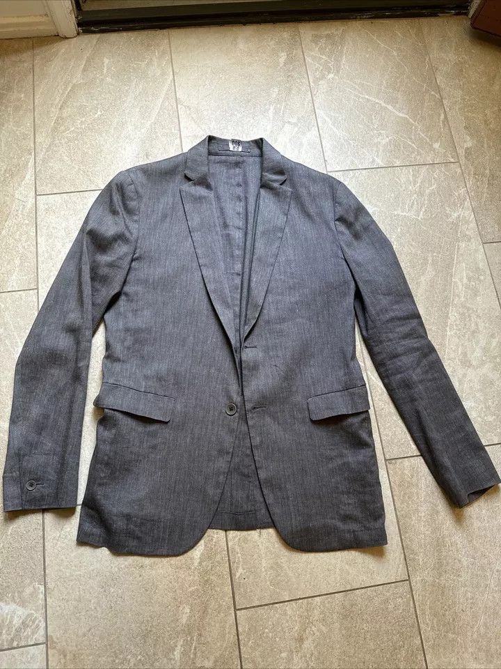 Theory Cotton/Linen blend sport jacket in grey size 40 Retail $595 Size 40R - 1 Thumbnail