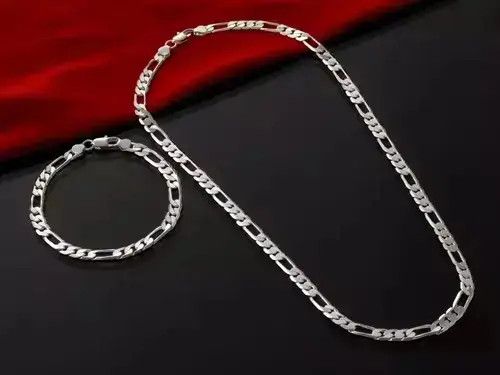 Other 4mm Figaro Chain Bracelet & Necklace Size ONE SIZE - 2 Thumbnail