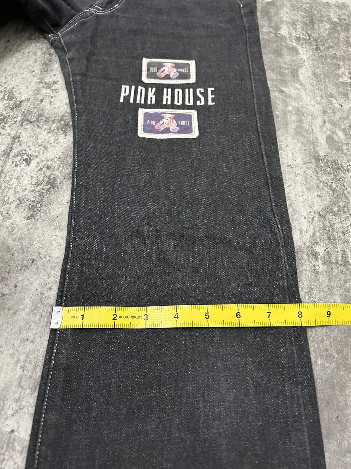Japanese Brand × Karl Helmut × Pink House Pink House Bear Photo jeans Size US 27 - 20 Thumbnail