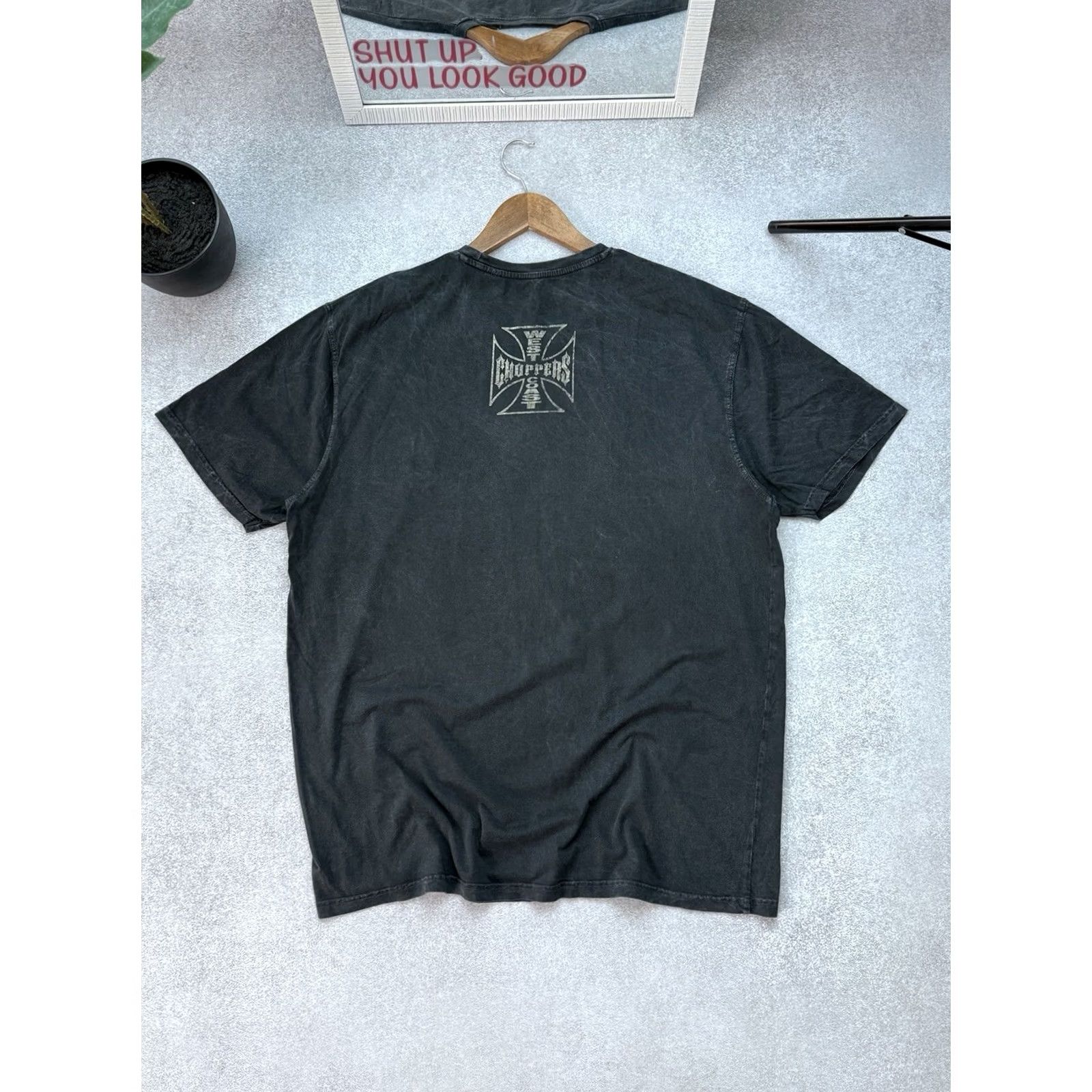 West Coast Choppers VINTAGE West Coast Choppers T-Shirt Gray Motorcycle Biker 2XL Mens Short Sleeve Crew Neck Graphic Print Double-Sided Size US XXL / EU 58 / 5 - 7 Thumbnail