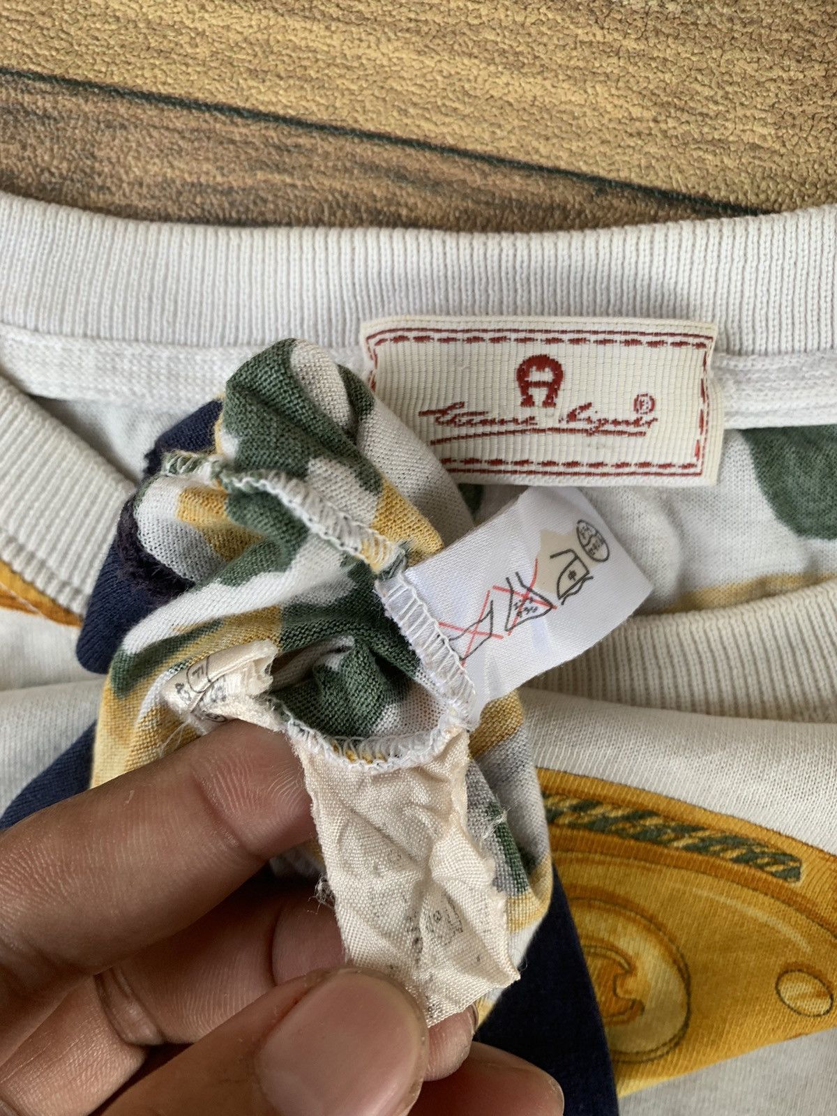 Aigner Vintage aigner royal flag t shirt Size M / US 6-8 / IT 42-44 - 10 Thumbnail
