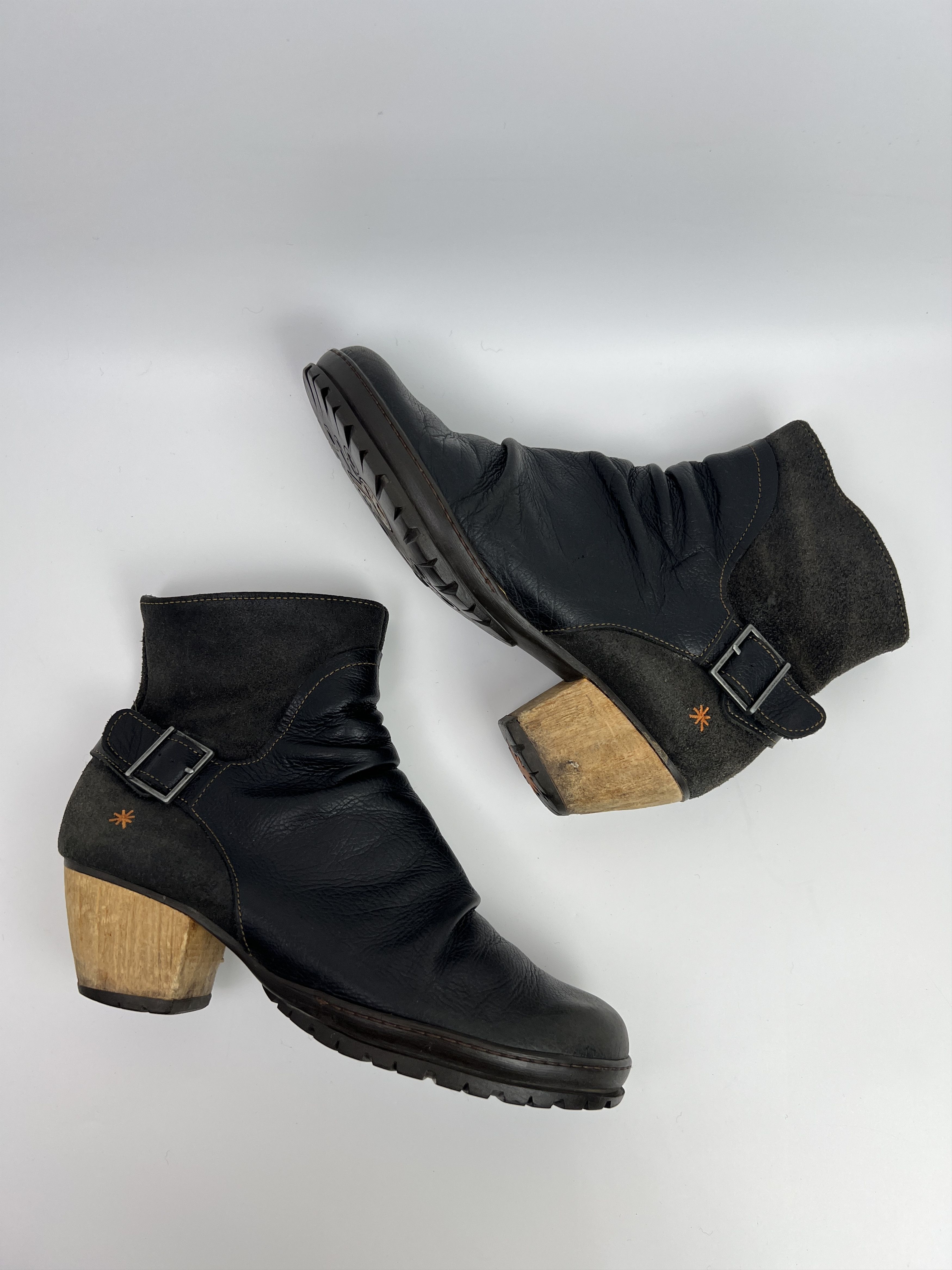 A.S.98 The Art Company Heels Ankle Avant Garde Boots Size US 9 / IT 39 - 2 Thumbnail