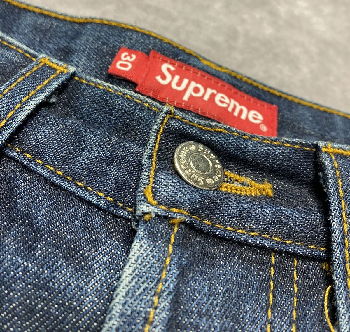 Supreme Supreme Rigid Slim Jean (FW22) Rigid Indigo Size US 30 / EU 46 - 2 Thumbnail