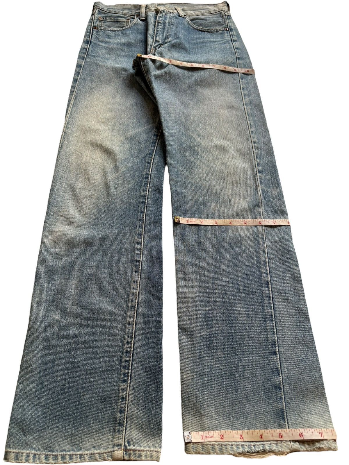 Levi's Vintage 80s Levis 502 Big E Selvedge Mud Wash Loose Jeans Size US 28 / EU 44 - 16 Thumbnail