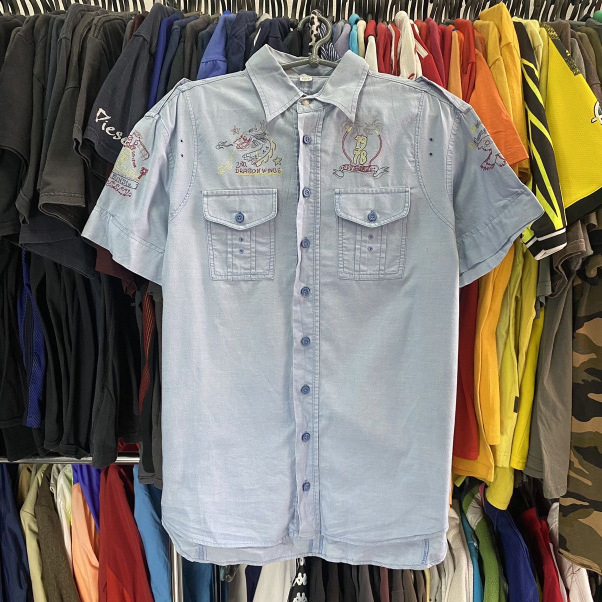 Diesel Vintage Diesel Big Logo Archival Designer shirt Size US M / EU 48-50 / 2 - 1 Thumbnail