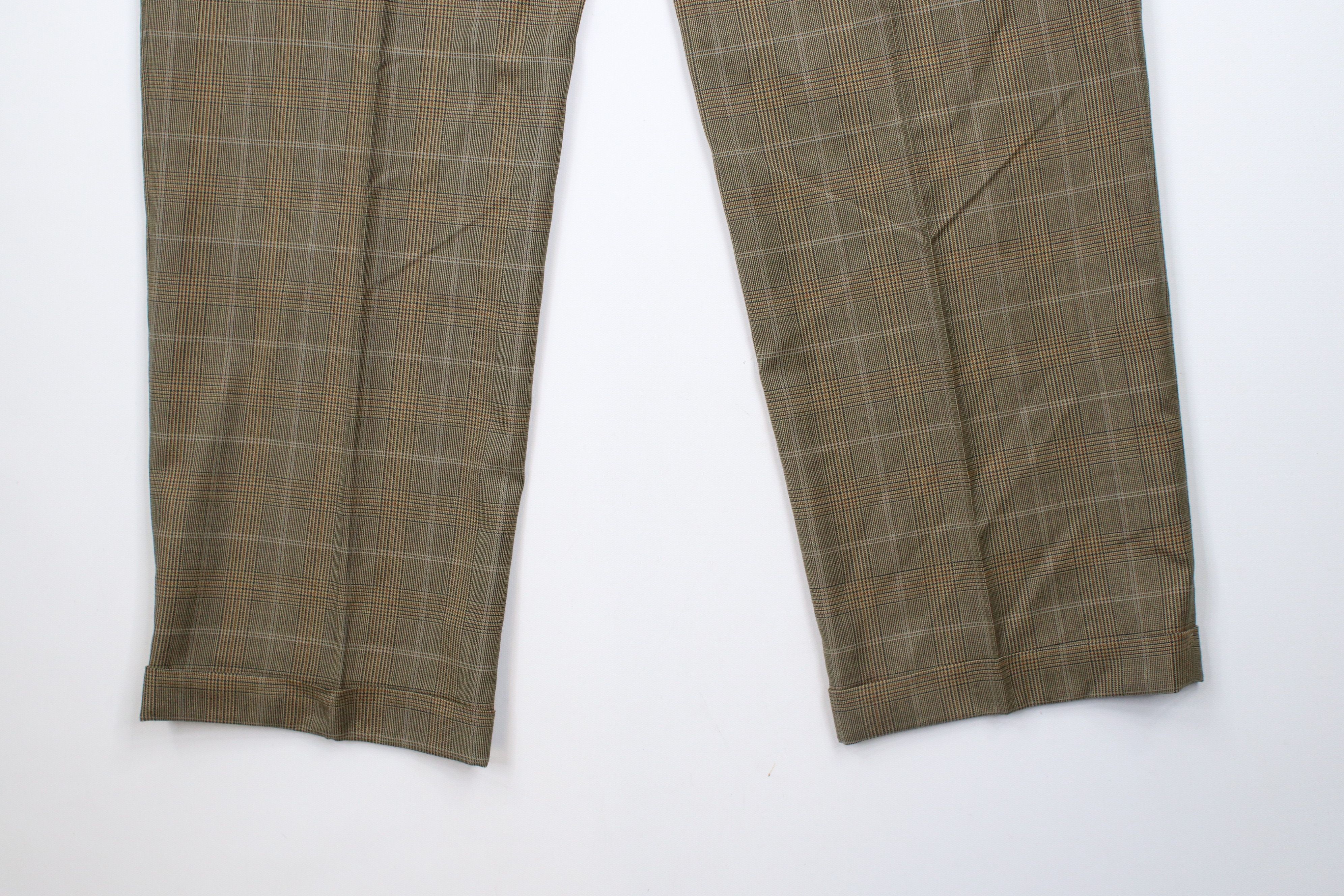 Vintage Vintage 90s Streetwear Cuffed Wide Leg Chino Pants Plaid Size US 36 / EU 52 - 9 Thumbnail