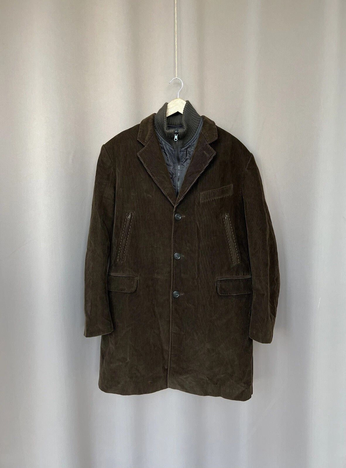 Fay Fay Double Coat Mens Size XL Velvet Button Jacket Vintage Size US XL / EU 56 / 4 - 1 Thumbnail