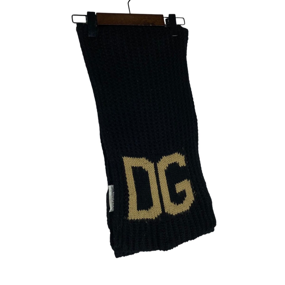 Dolce & Gabbana × Vintage Vintage Dolce And Gabbana DG Logo Knit Scarf Muffler Size ONE SIZE - 3 Thumbnail