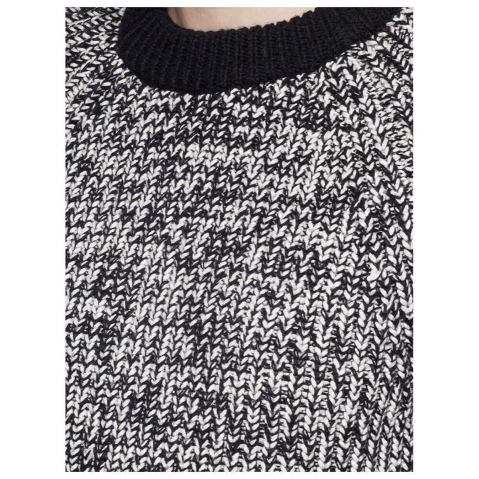 Rag & Bone Rag & Bone Black/White Karen Crew Neck Sweater - Size S Size S / US 4 / IT 40 - 4 Thumbnail