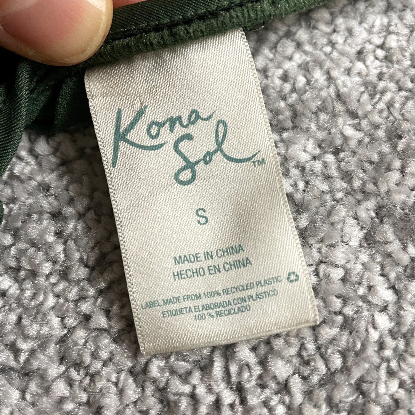 Vintage Kona Sol Women's Small Green Padded Halter Bikini Top Swimsuit Beach Summer Surf Size S / US 4 / IT 40 - 6 Thumbnail