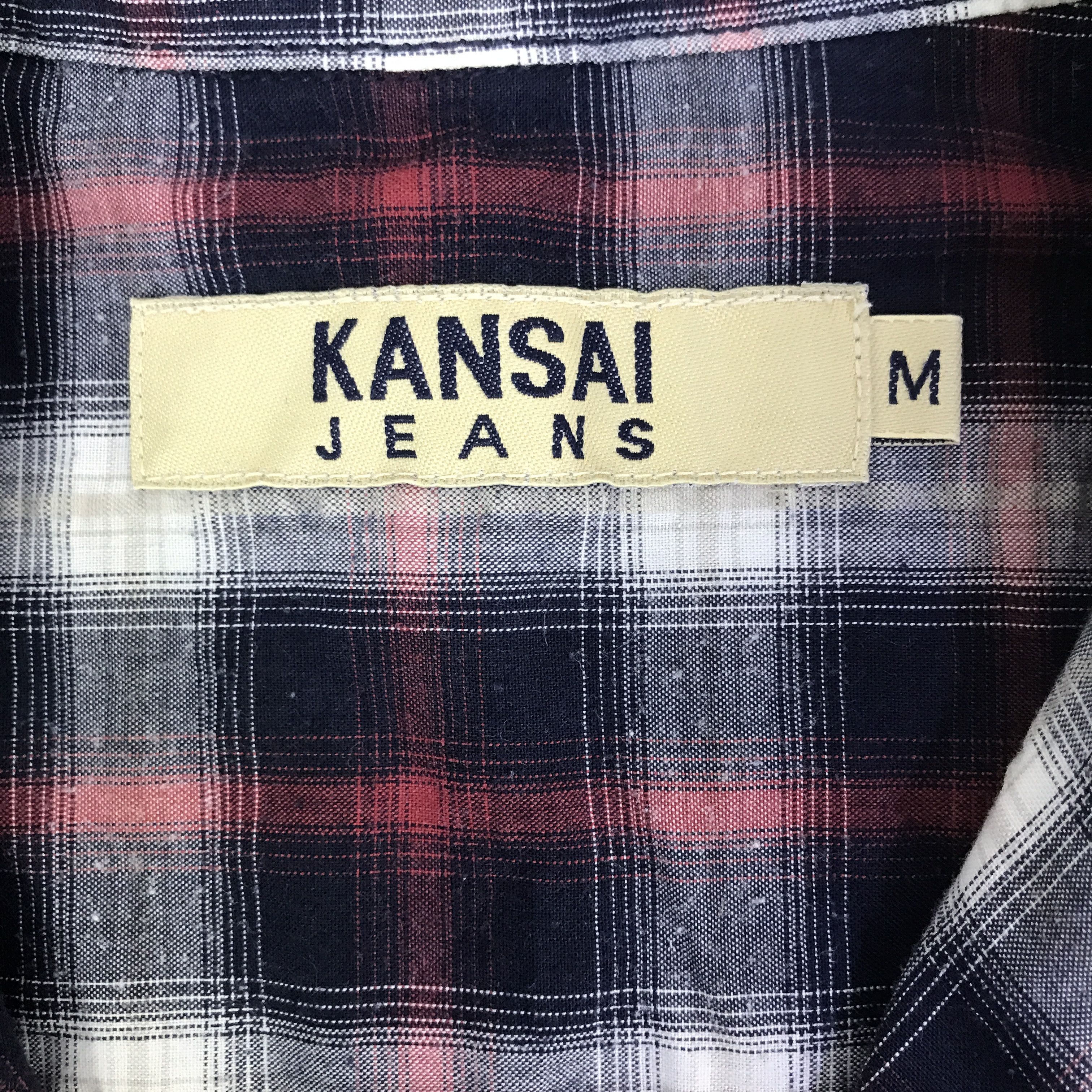 Kansai Yamamoto Vintage Kansai Yamamoto flannel design Zip Jacket K109B1 Size US M / EU 48-50 / 2 - 8 Thumbnail