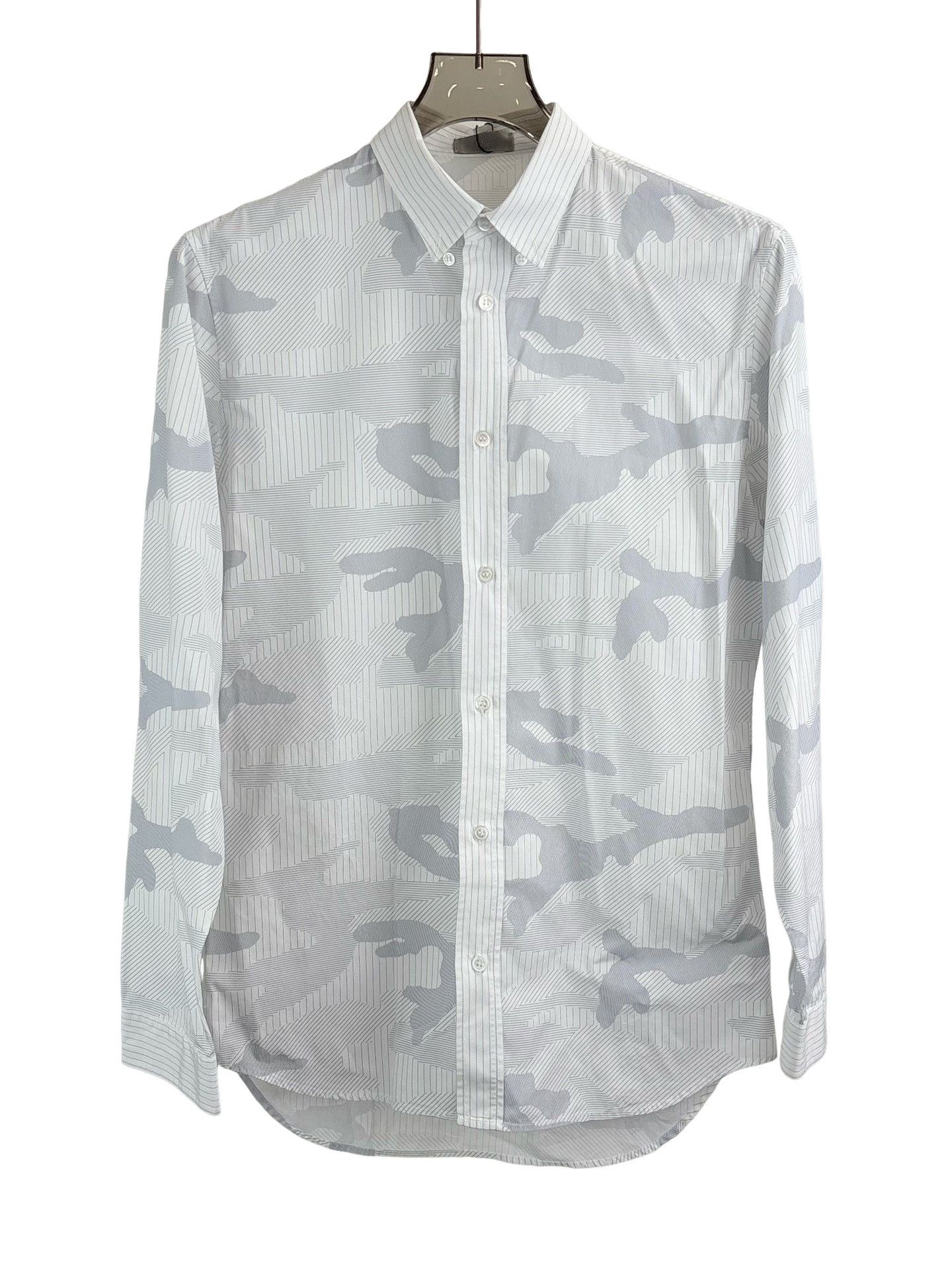 Dior Dior Camo Stripe Button Up Shirt 38 Size US S / EU 44-46 / 1 - 1 Thumbnail