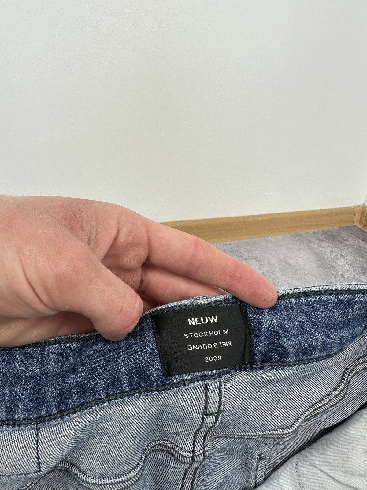 NEUW Denim Vintage Neuw Iggy Skinny Avant Garde Designer Opium Jeans Size US 32 / EU 48 - 14 Thumbnail