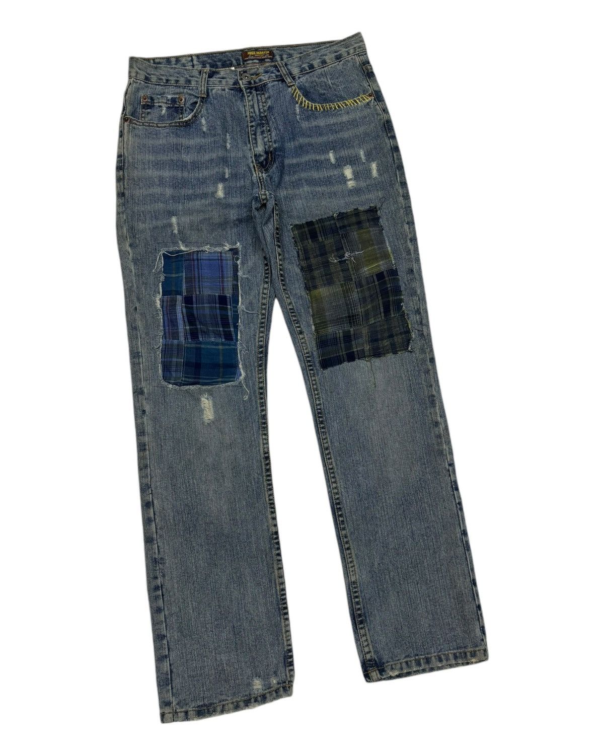 Japanese Brand × Kapital × Tornado Mart VINTAGE JEANS PATCHWORK JOGE MARTIN DENIM JEANS Size US 31 - 5 Thumbnail