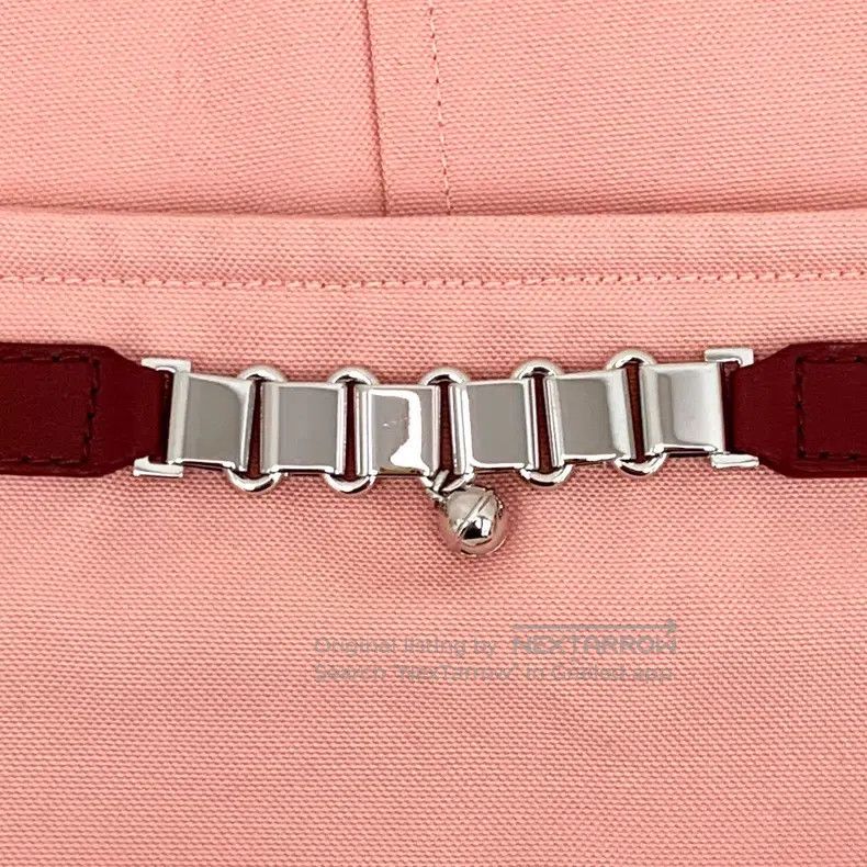 Hermes Hermes Orange Pink Bell Chain Decorated Cotton Casual Skir Size 24" / US 00 / IT 34 - 6 Thumbnail