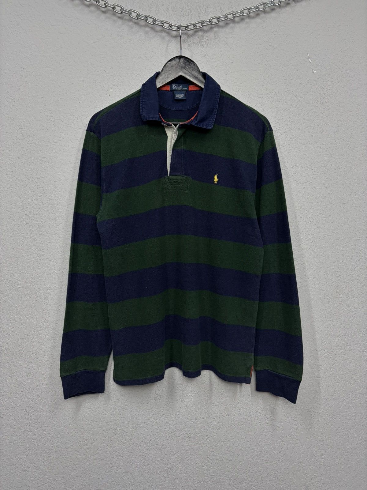 Polo Ralph Lauren Vintage Polo Ralph Lauren Rugby Polo Long Sleeve RRL Drake Size US S / EU 44-46 / 1 - 1 Thumbnail