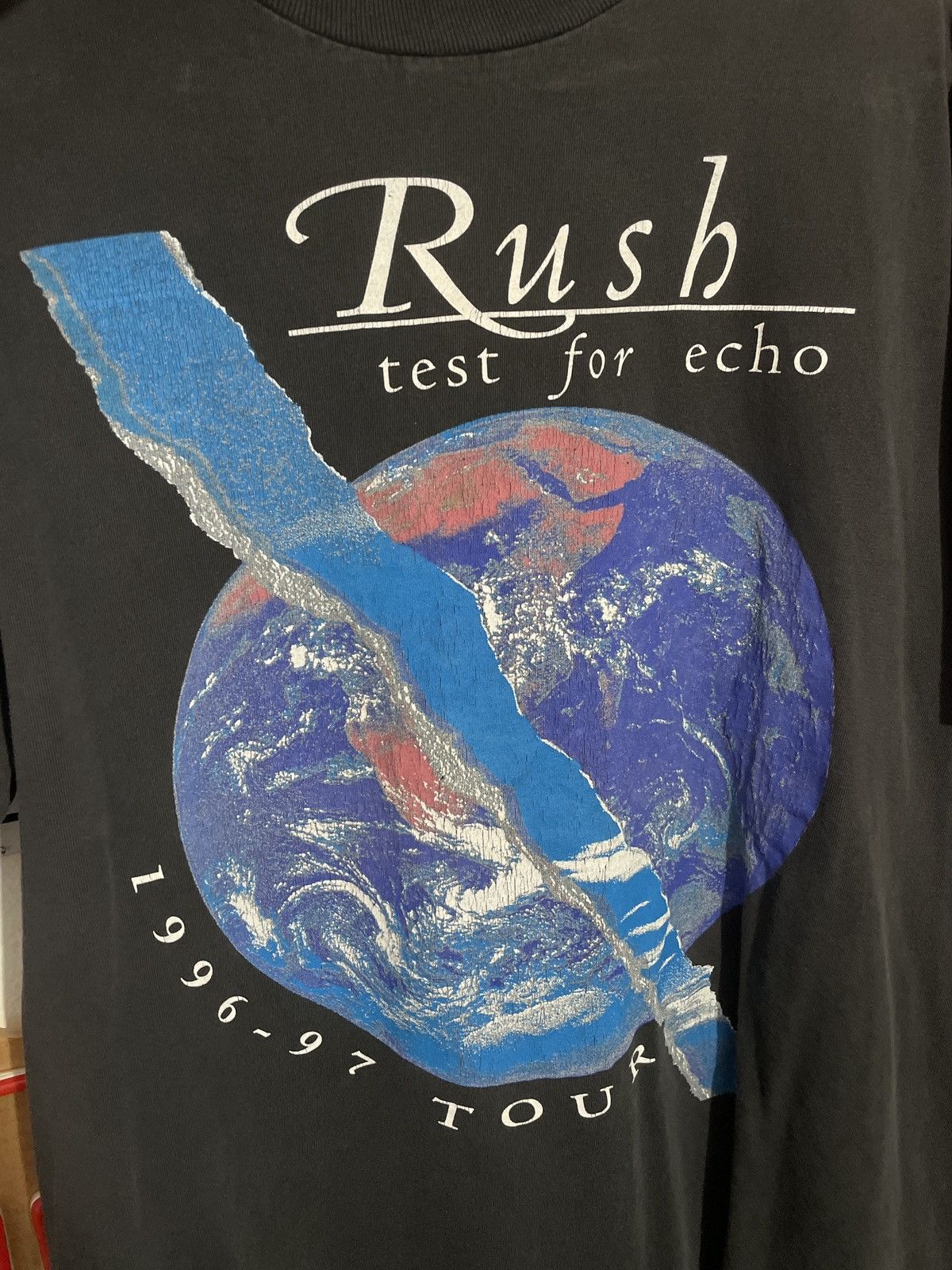 Band Tees 1997 RUSH TEST FOR ECHO TOUR SHIRT Size US XL / EU 56 / 4 - 5 Thumbnail