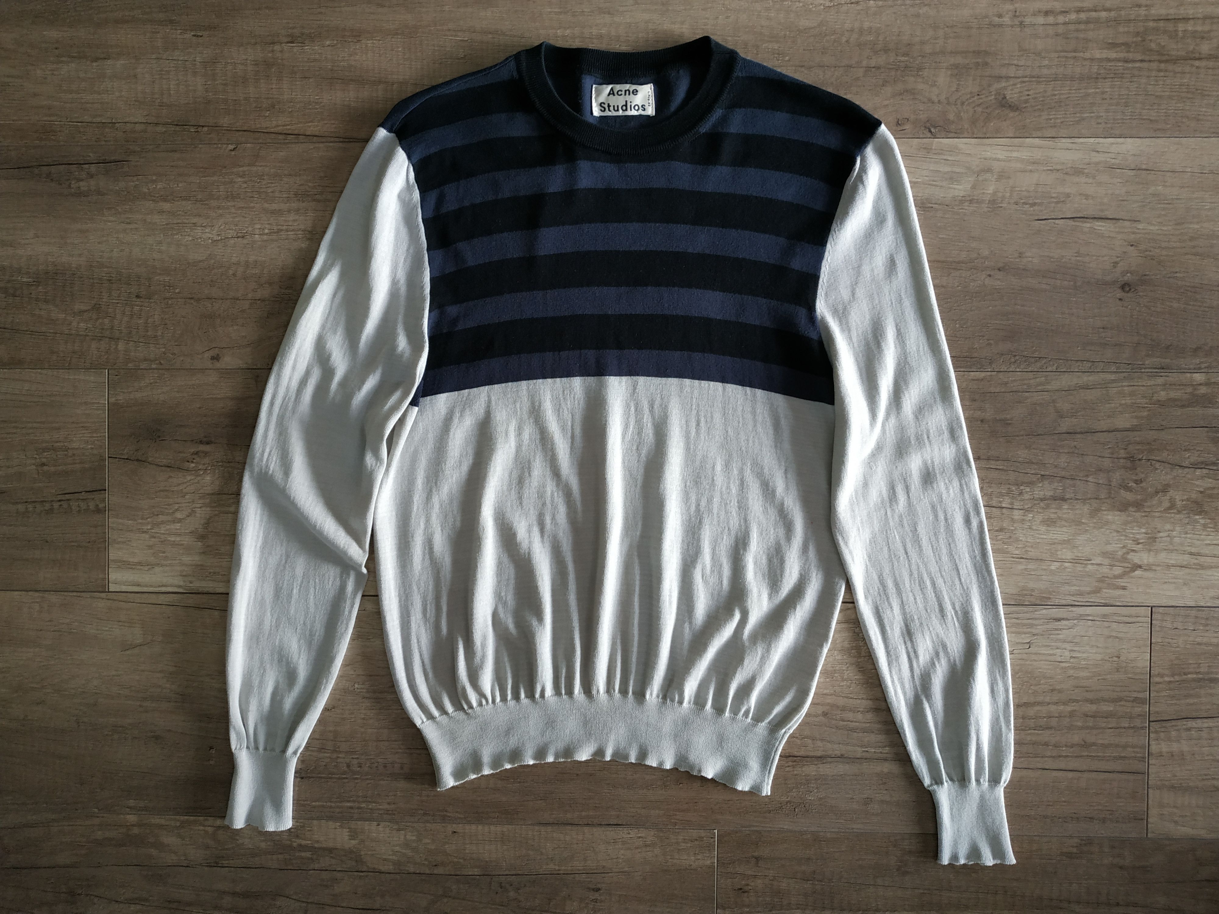 Acne Studios ACNE STUDIOS "Oval Stripe" Women's Silk Sweater, s. XS Size XS / US 0-2 / IT 36-38 - 1 Thumbnail