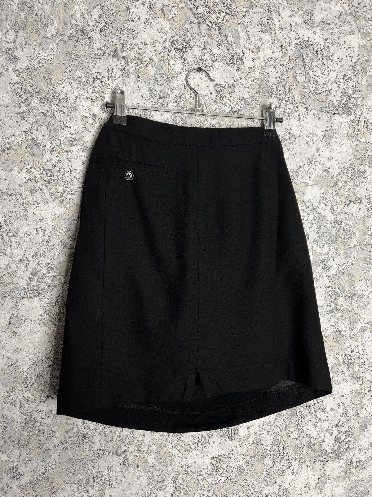 Ann Demeulemeester Ann Demeulemeester Skirt Black 100% Wool Slouchy Pockets 42 Size 28" / US 6 / IT 42 - 5 Thumbnail