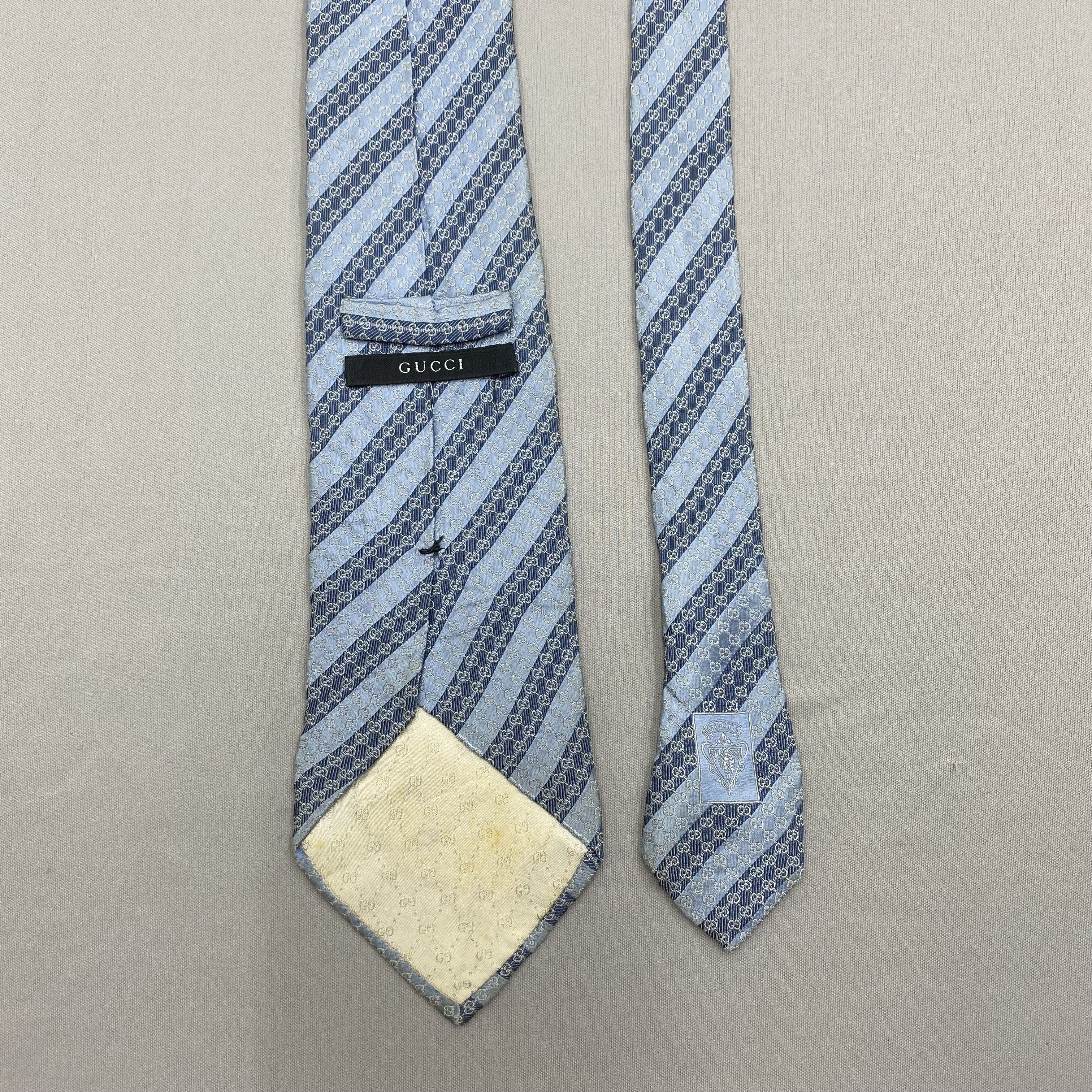 Japanese Brand Vintage Gucci SILK Necktie Cravate Pure Silk Neck Tie Size ONE SIZE - 6 Thumbnail