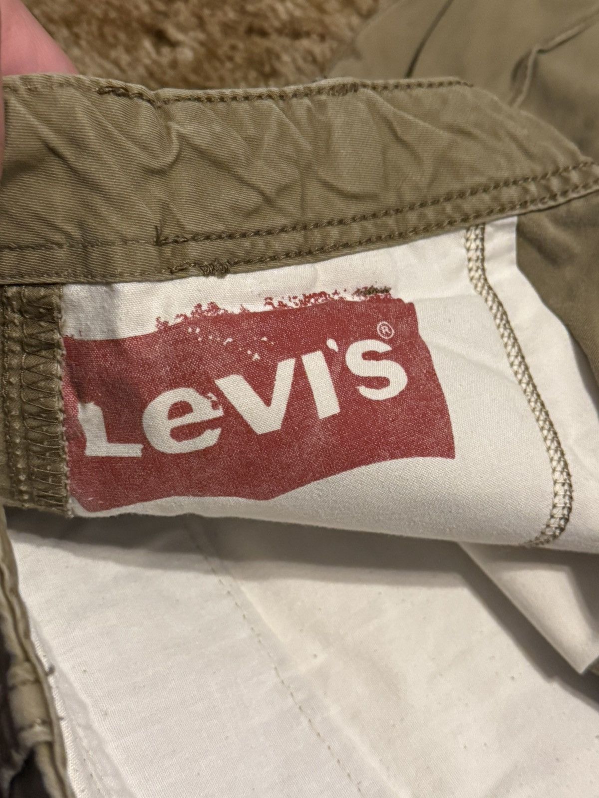 Levi's Levi's Dark Beige Multipocket Loose Fit Cargo Pants Mens 38 Size US 38 / EU 54 - 7 Thumbnail