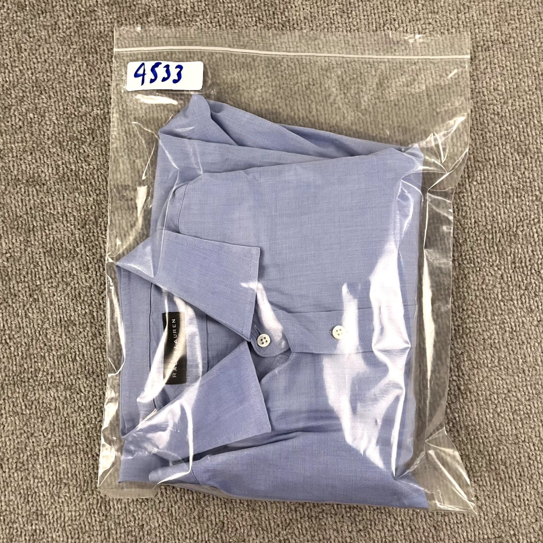 Ralph Lauren Ralph Lauren Black Label Shirt Mens 17 Blue Dress Shirt Cotton Button Up Preppy Size 46R - 8 Thumbnail